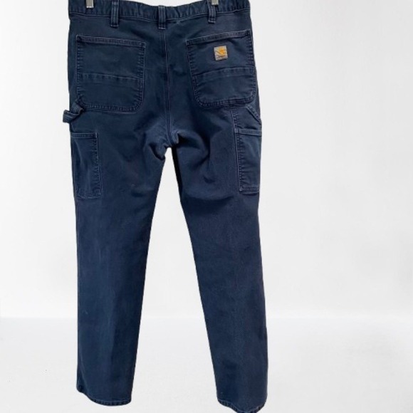 Carhartt Men's Rugged Flex Duck Utility Work Dungarees Relaxed Fit Blue 36 X 34 - Picture 5 of 6